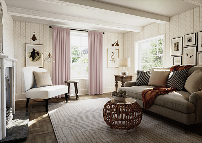 Menton, Dusted Pink - Made to Measure Curtains - Image 7